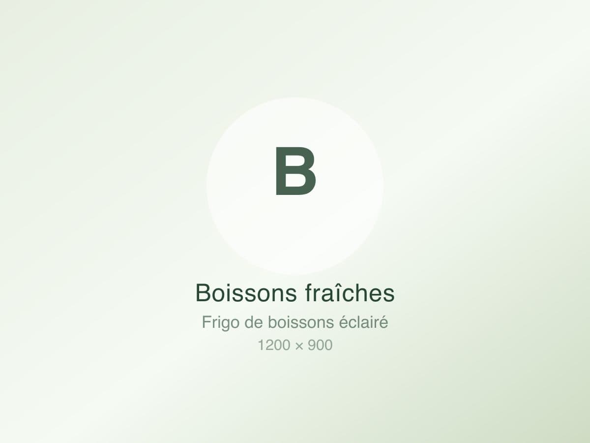 Frigo de boissons fraîches