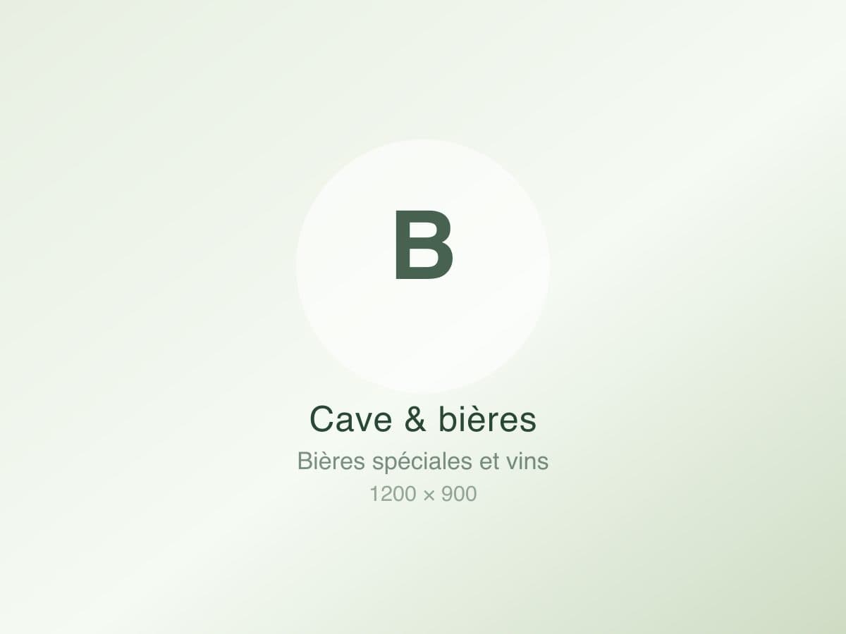 Rayon de bières spéciales et de vins
