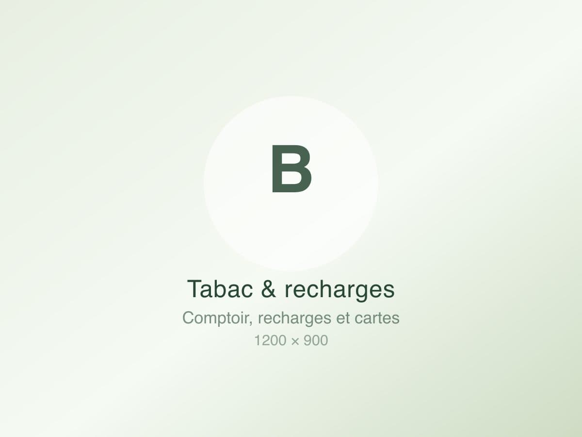 Comptoir avec recharges téléphoniques et cartes prépayées